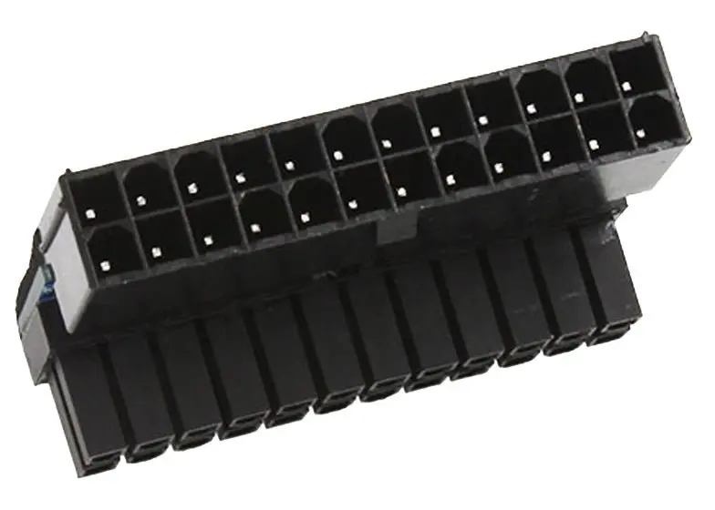 Atx 24-Pin Right-Angle Power Adapter – Female To Male 1