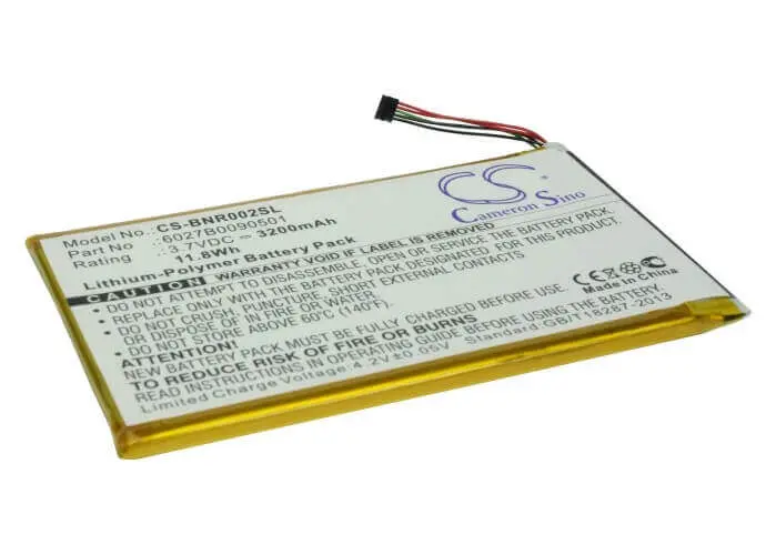 Barnes & Noble Nook E-Reader Battery – 3.7V Li-Polymer, 3200Mah, 11.84Wh (6027B0090501, Bnrb200, Bnrv200) 1