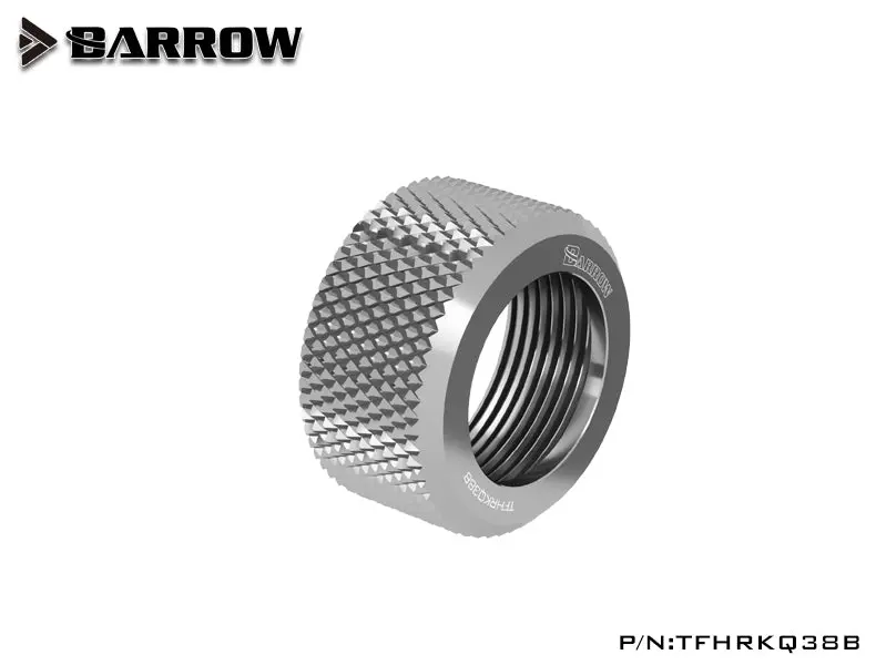 Barrow Choice Shiny Chrome Silver G1/4" Compression Fitting With Alloy Ring – 3/8" Id × 1/2" Od Soft Tubing 1