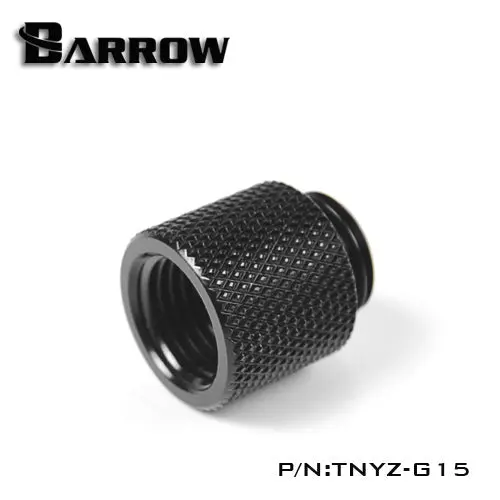 Barrow G1/4" 15Mm Male-To-Female Extension Fitting – Black 1