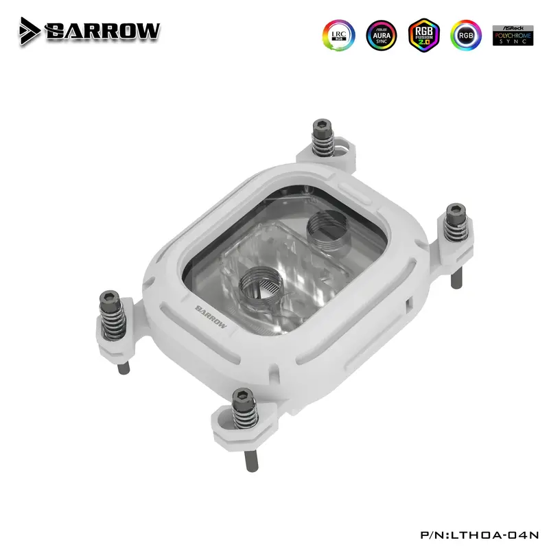 Barrow Kepler Series Amd Cpu Water Block – Glacial White Finish 1