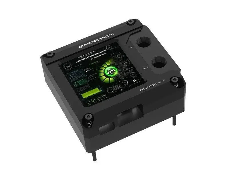 Barrow Kepler V2 Intel Cpu Water Block With Hdmi Display – Pom Edition, Black (115X/X99/X299) 1
