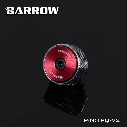 Barrow Multicolor Cd-Style Manual Exhaust Valve – Silver Housing, Red Actuator 1