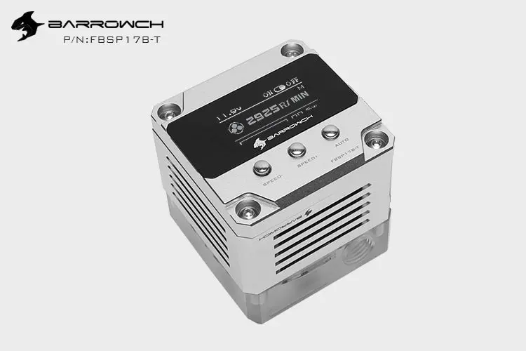 Barrowch 17W Pwm Smart Pump With Oled Display For Barrow Waterway Boards – Matte Silver 1