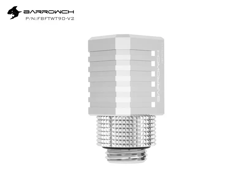 Barrowch 90° Closed Rotary Fitting – Limited Edition Brushed Silver 1