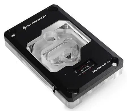 Barrowch Amd Am4/Am3 Digital Cpu Water Block V2 – Color Display Edition – Sleek Black 1