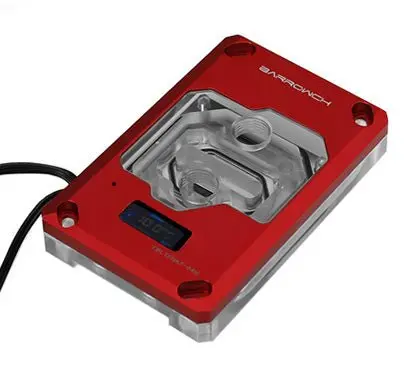 Barrowch Amd Am4/Am3 Digital Cpu Water Block V2 – Color Display Version – Vibrant Red 1