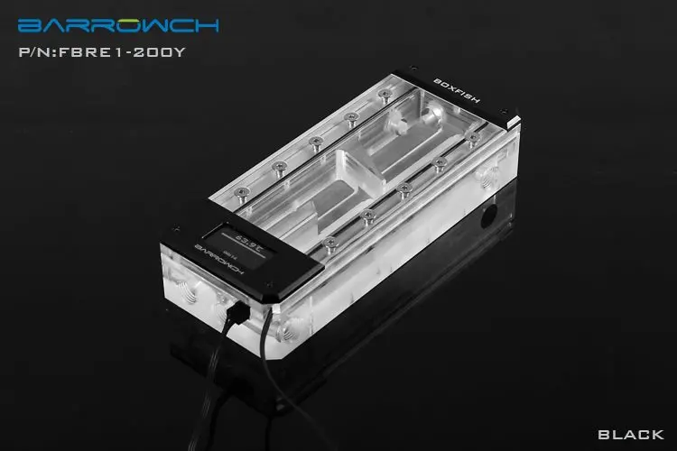 Barrowch Boxfish 200Mm Acrylic Reservoir – Oled Display & D-Rgb Lighting, Black 1