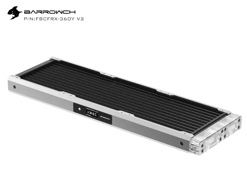 Barrowch Chameleon Fish 3600Mm Removable Radiator With Pmma Display — Matte Silver 1
