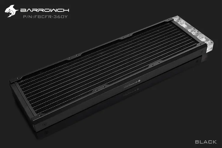Barrowch Chameleon Fish 360Mm Removable Radiator – Pmma Black 1