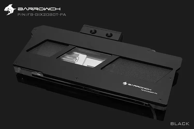 Barrowch Full-Coverage Gpu Water Block With Horizontal Terminal – Gigabyte Aorus Rtx 2080 Ti Aurora (Black) 1