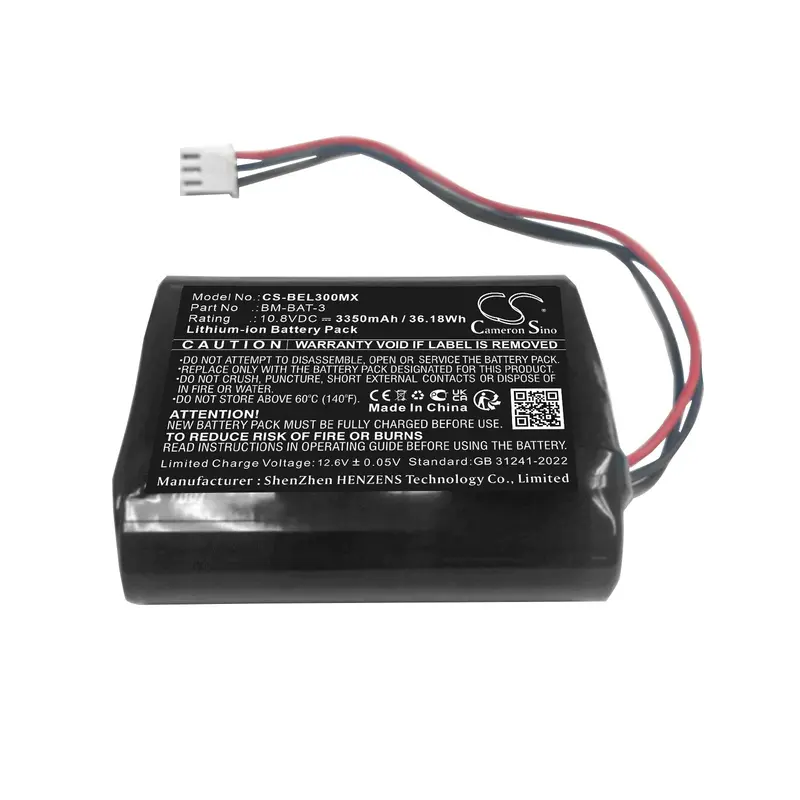 Bionet Bm3 Pro Medical Device Battery – 10.8V 3350Mah Li-Ion (36.18Wh), Model 36L335-Bio-S 1