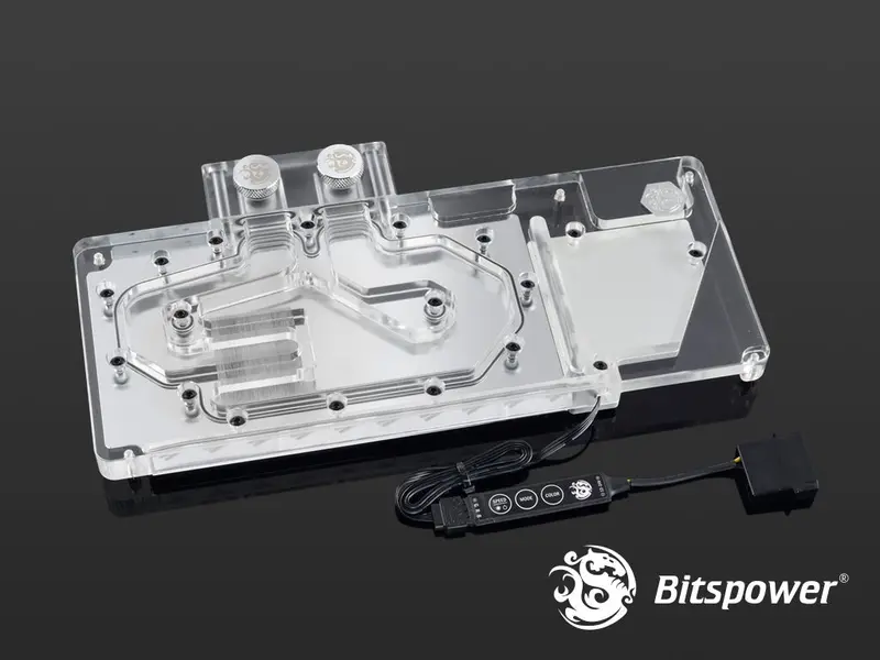 Bitpower Rx Vega 64 Gpu Water Block – Rgb, Nickel Plated With Acrylic Top 1