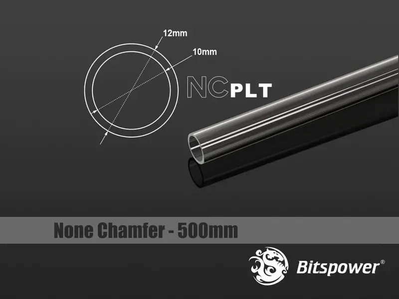 Bitspower 500Mm Non-Chamfered Petg Tubing – 12Mm Outer Diameter 1