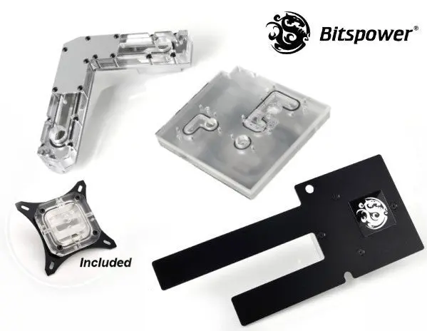 Bitspower Aiz97M7G Nickel-Plated Full-Cover Gpu Block For Asus Rog Strix B760-G Gaming Wifi (Clear) 1