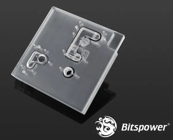Bitspower Aiz97M7Hr Nickel-Plated Full-Cover Gpu Block For Asus Rog Strix B760-H Hero & Ranger (Clear) 1