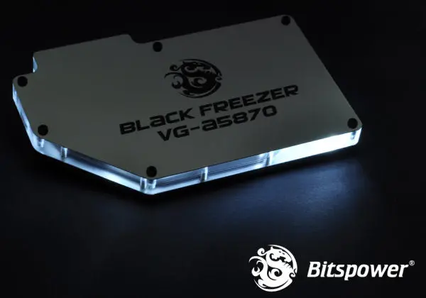 Bitspower Ati Radeon 5850/5870 Gpu Water Block – Gloss Black Finish With Acrylic Top 1