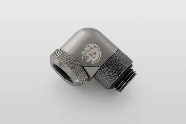 Bitspower Black Sparkle 90° Rotary Multi-Link Adapter – G1/4" Threaded 1