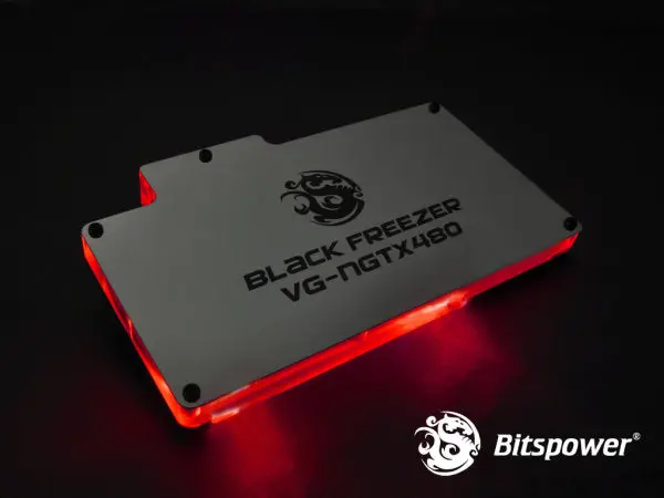 Bitspower Bp-Vgngtx480Ac-Bk Acrylic-Stainless Gpu Backplate For Nvidia Gtx 480 (Reference Design) 1