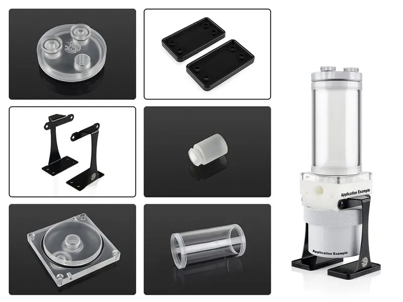 Bitspower D5 Top Upgrade Kit – Limited Edition 100, Clear Acrylic Pwm Pump Housing 1