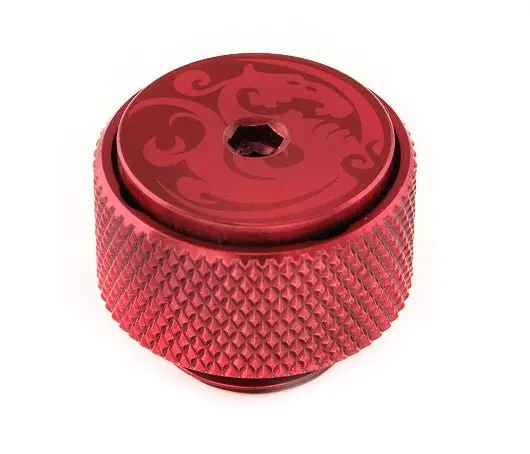 Bitspower Deep Blood Red G1/4" Air Exhaust Fitting For Radiator Mounts 1