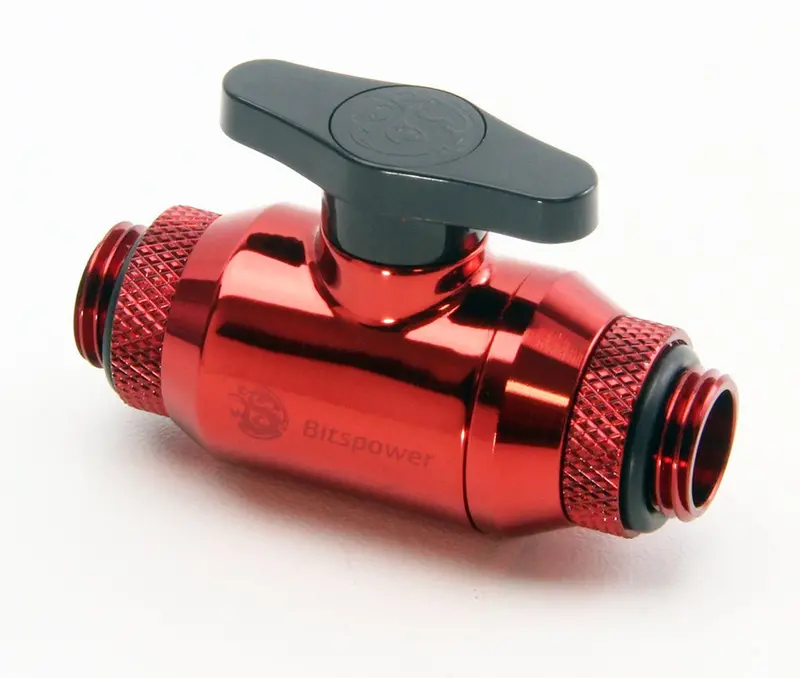 Bitspower Deep Blood Red Multi-S Water Block – G1/4" X 6 Port Configuration 1