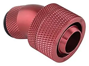 Bitspower Deluxe Red Dual Rotary 60° Compression Fitting – Optimized For 1/2" Id / 5/8" Od Tubing 1