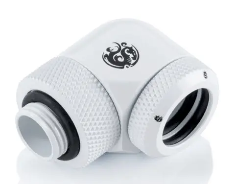 Bitspower Deluxe White Enhance Rotary 90° Multi-Link Adapter – Od 14Mm 1