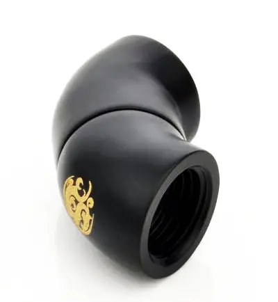 Bitspower Dual Rotary Mini Snake-Style Ig1/4" Extender – Carbon Black 1
