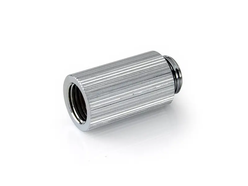 Bitspower Glorious Silver G1/4" To Ig1/4" Straight Extender Fitting – 30Mm Length (2-Pack) 1