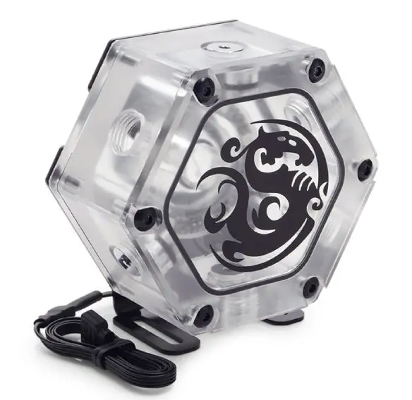 Bitspower Hexagon 34 Water Reservoir With Standard Rgb Lighting 1