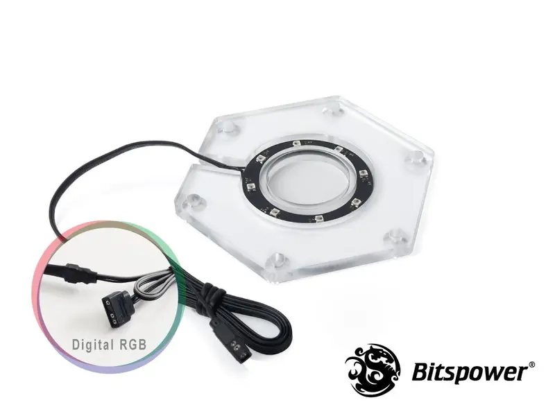 Bitspower Hexagon Digital Rgb Add-On For Reservoirs And Water Tanks 1