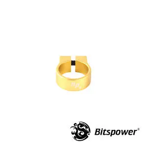 Bitspower Ltc4 Single Tube Clamp – Gold Finish, Fits 3/8" Od Tubing 1