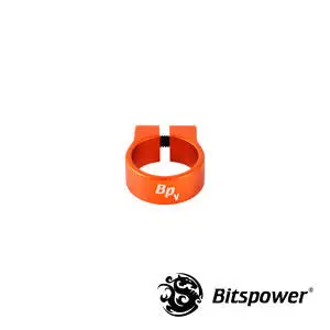 Bitspower Ltc5 Single Luxury Tube Clamp – 1/2" Od, Vibrant Orange 1
