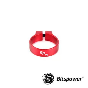 Bitspower Ltc7 Single Luxury Tube Clamp — 3/4″ Od, Red Finish 1