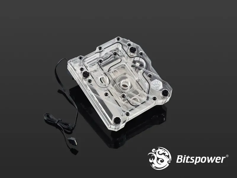 Bitspower Monoblock Asx299R6A Rgb-Capable Cpu Water Block – Nickel Plated 1