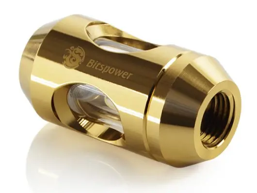 Bitspower Polished Brass In-Line Water Cooling Filter 1