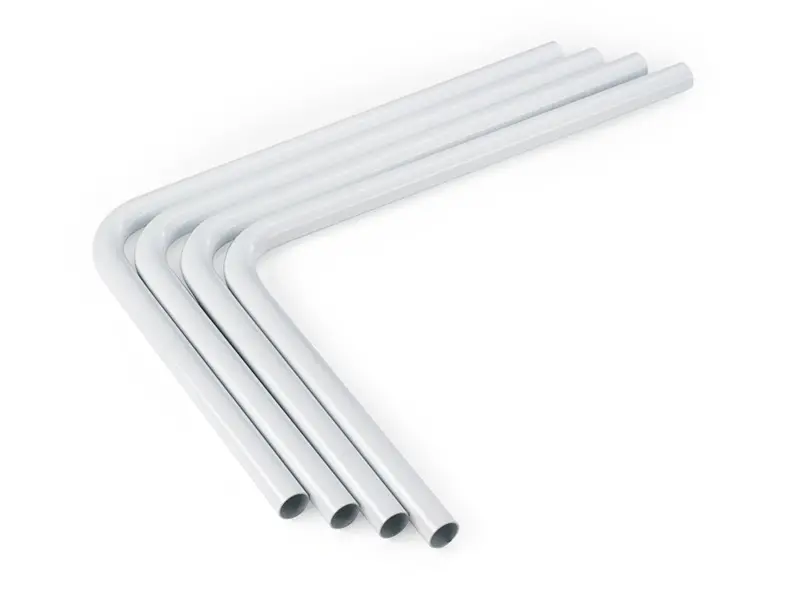Bitspower Pre-Bent Brass Hard Tube – Od 16Mm, 90° Angle, Deluxe White (220 × 300 Mm) 1