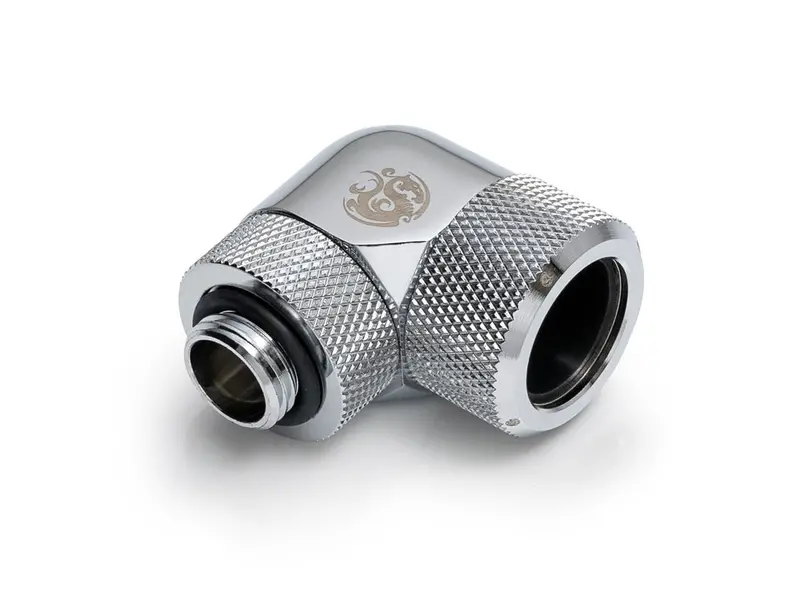 Bitspower Silver Shining 90° Multi-Link Rotary Adapter – G1/4", 12Mm Od Fit 1