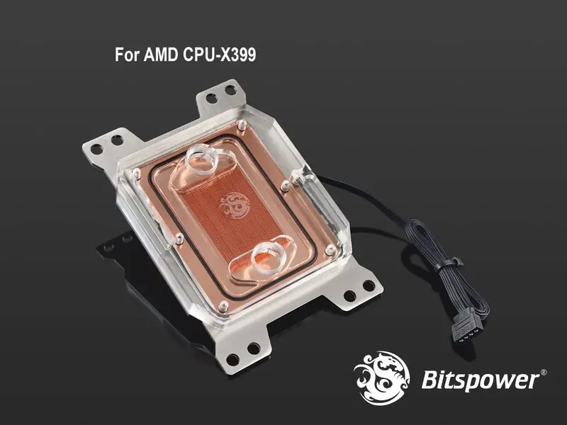 Bitspower Summit Elx Threadripper Water Block – Rgb Copper-Acrylic Design For Amd X399 1