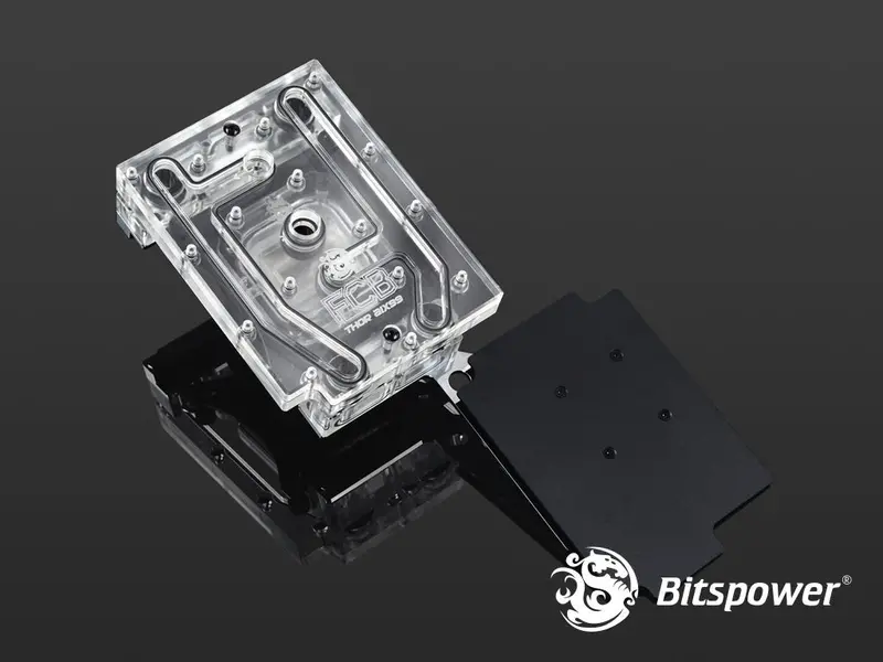 Bitspower Thor Aix99 Full-Coverage Cpu Block – Nickel-Plated – Clear Variant 1