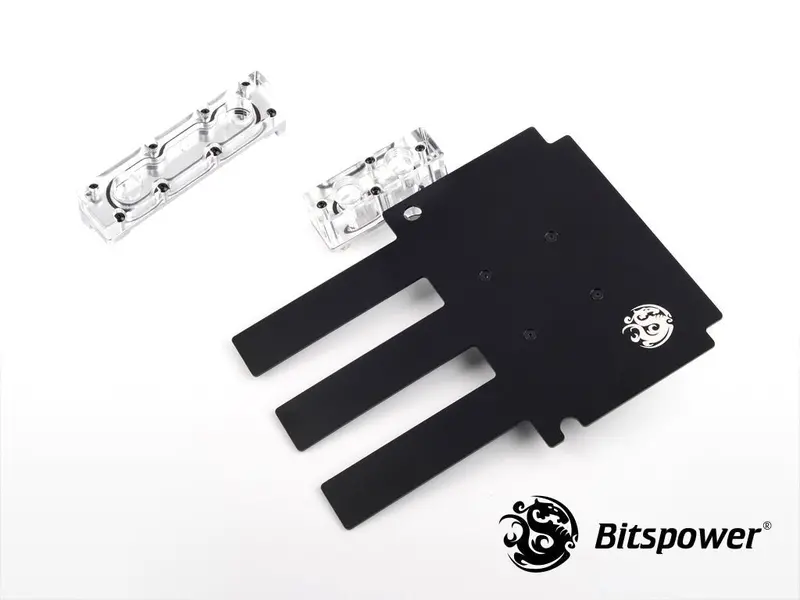 Bitspower Thor Gaix99 Nickel-Plated Water Block – Clear Finish 1