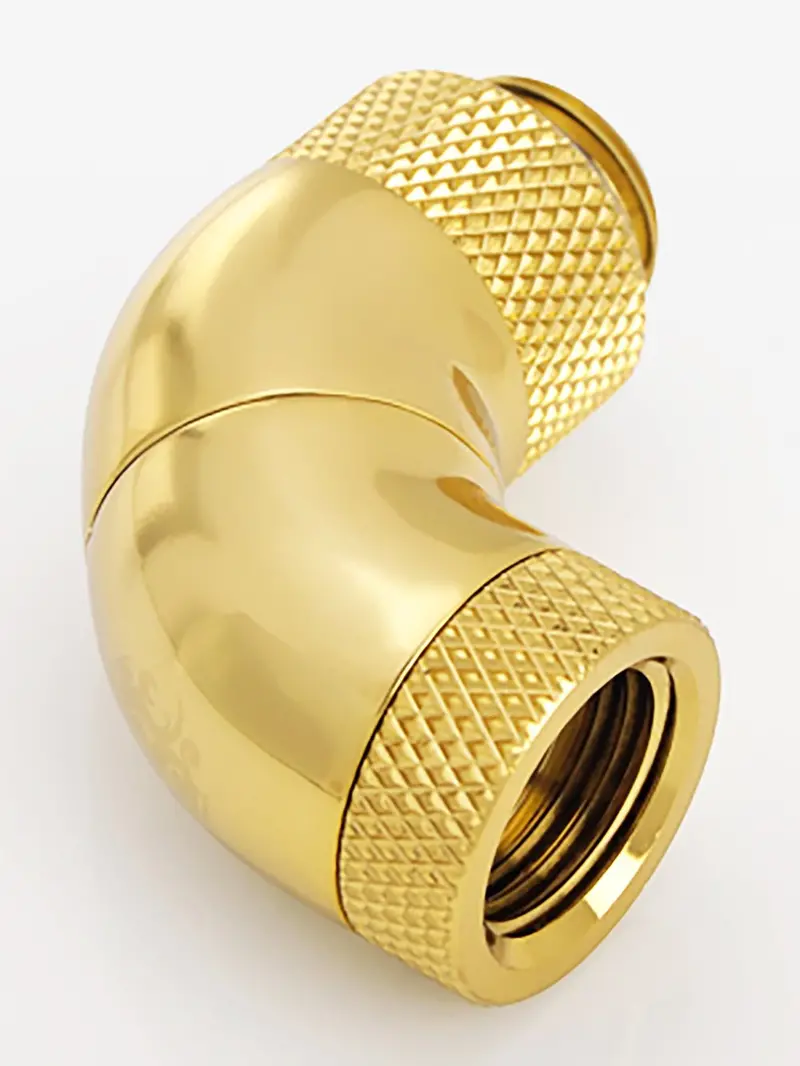 Bitspower Triple-Axis 90-Degree G1/4" Male To Ig1/4" Female Brass Fitting 1