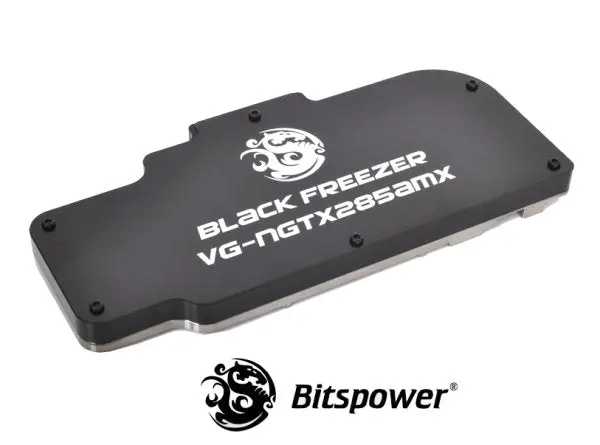 Bitspower Vg-Ngtx285Am Black Cpu Water Block – Pom Material, Matte Finish, For Asus Matrix Gtx 285 1