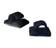 Black 1/4" × 1/4" Cable Organizer Clips 1