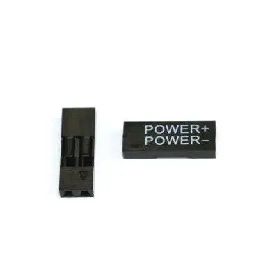 Black Dupont 2-Pin Female Motherboard Power Connector (No Pins Included) 1