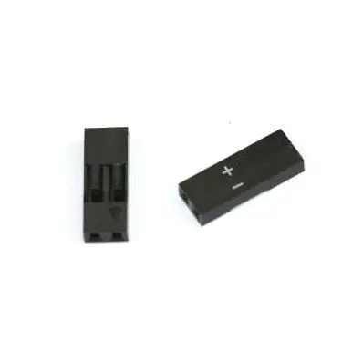 Black Dupont 2-Pin Female Power Connector With Pre-Crimped Pins For Motherboards 1