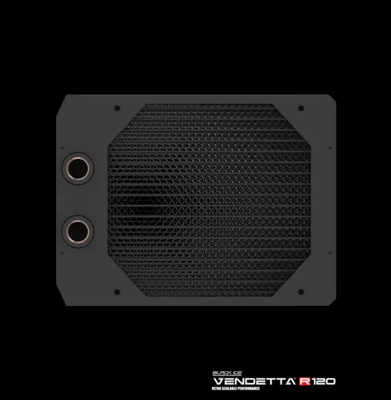 Black Ice Vendetta R120 Radiator – Omega Black Variant 1