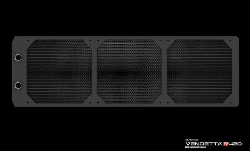 Black Ice Vendetta R420 Radiator – Omega Black Finish 1