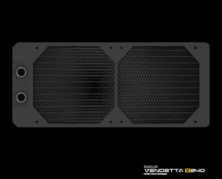 Black Ice Vendetta X240 Omega Black Compact Cpu Water Block 1